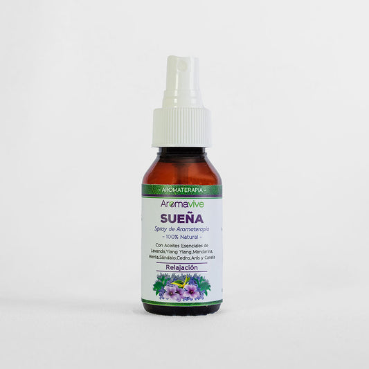 spray de aromaterapia natural con aceites de lavanda, andarina, sándalo cedro, anís, ylang ylang
